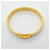 Bracelet Hermès Clic Clac PM Or et Blanc Doré  - vue 3