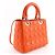 Christian Dior Lady Dior Cannage Medium Arancione - vista 3