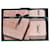 Set de 3 serviettes en coton rose Yves Saint Laurent Marron  - vue 1