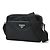 Prada Schultertasche aus Nylon und Saffiano-Leder Schwarz