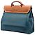 Borsa Hermès Toile Herbag Zip 39 Blu - vista 2