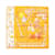 Hermès Carré 90 "Tea for Two" Silk handkerchief in Orange  - view 1