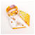 Hermès Carré 90 "Tea for Two" Silk handkerchief in Orange  - view 15
