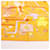 Hermès Carré 90 "Tea for Two" Silk handkerchief in Orange  - view 6