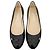 Bailarinas Chanel de cuero negro