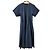 Autre Marque Vestido acampanado de algodón BLAMINK Azul Azul marino
