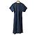 Autre Marque Vestido acampanado de algodón BLAMINK Azul Azul marino - vista 2