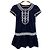 Besticktes Kleid von Love Moschino Blau Marineblau