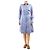 Altuzarra Abito camicia a righe blu - size UK 10