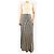 Gabriela Hearst Gonna midi a righe in maglia bianca e nera - size M Nero - vista 2