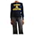 Louis Vuitton Marineblauer Pullover mit Grafik-Logo - Größe S