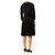 Chanel Abito midi nero a maniche lunghe - size UK 14 - vista 2