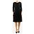 Chanel Abito midi nero a maniche lunghe - size UK 14 - vista 3