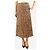 Reformation Falda midi con estampado de leopardo marrón - size UK 10 Castaño - vista 3