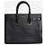 Saint Laurent borsa sac de jour in pelle martellata nera Nero - vista 3