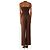 Reformation Set top e pantaloni in lino marrone - size UK 4 - vista 2