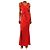 John Galliano Abendkleid aus rotem Satin - size UK 10