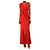 John Galliano Abendkleid aus rotem Satin - size UK 10 - Ansicht 3