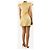 Autre Marque Mini abito giallo in jacquard floreale - size UK 8 - vista 2