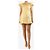 Autre Marque Mini abito giallo in jacquard floreale - size UK 8 - vista 3
