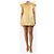 Autre Marque Mini abito giallo in jacquard floreale - size UK 8 - vista 4