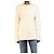 Totême Cream collarless cinched jacket - size UK 6