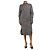 Totême Abito camicia oversize a righe blu navy - size UK 6