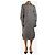 Totême Abito camicia oversize a righe blu navy - size UK 6 - vista 3