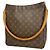 Borsa a tracolla Louis Vuitton Monogram Looping GM Marrone