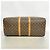 Borsa Louis Vuitton Boston Monogram Keepall Bandoulière 55 Marrone - vista 3