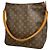 Borsa a tracolla Louis Vuitton Monogram Looping GM Marrone