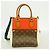 Borsa Louis Vuitton Monogram Fold Tote PM Marrone Crudo Fuschia - vista 8
