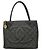 Borsa Tote Chanel in pelle di vitello grana nera Nero