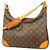 Borsa a tracolla Louis Vuitton Monogram Boulogne 35 Marrone