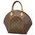 Borsa Louis Vuitton Monogram Ellipse MM Marrone