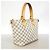 Borsa Tote Louis Vuitton Damier Azur Saleya PM Bianco - vista 2