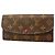 Louis Vuitton Monogram Portefeuille Emilie Long Wallet Marrone Fuschia
