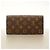 Louis Vuitton Monogram Portefeuille Emilie Long Wallet Marrone Fuschia - vista 9
