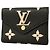 Cartera Tri-Fold Louis Vuitton Negro Beige