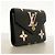 Cartera Tri-Fold Louis Vuitton Negro Beige - vista 2