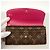 Louis Vuitton Monogram Portefeuille Emilie Long Wallet Marrone Rosa - vista 12