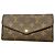 Louis Vuitton Monogram Portefeuille Sarah Long Wallet Marrone