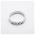 Chanel Matelassé Platin-Diamantring - Ansicht 3
