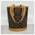 Borsa Tote Louis Vuitton Monogram Bucket PM Marrone - vista 11