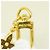 Louis Vuitton Monogram Bijou Sac Chaine Keychain Charm Multicolore D'oro - vista 2