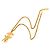 Collana a catena Chanel Vintage Coco Mark Rogue D'oro - vista 3