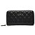 Monedero Chanel Matelassé Coco Mark Negro Burdeos