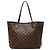 Borsa Tote Louis Vuitton Damier Neverfull MM Marrone Damier ebene