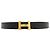 Hermès Hermes Constance H-Belt Black Dark brown