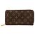 Portafoglio Zippy Monogram Louis Vuitton Marrone